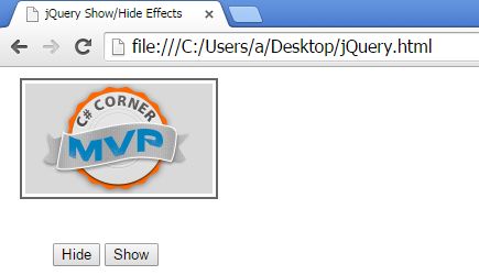 Click on Show Button
